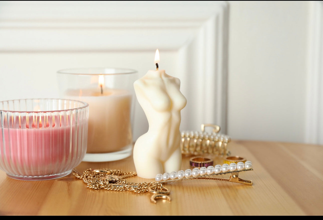 Luxury Woman Nude Body Candle