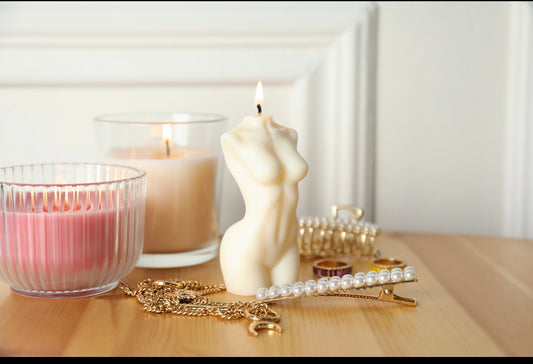 Luxury Woman Nude Body Candle